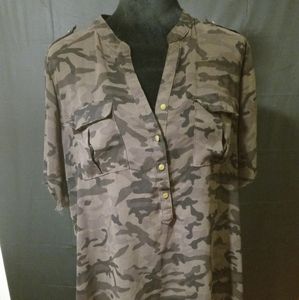 Camouflage blouse